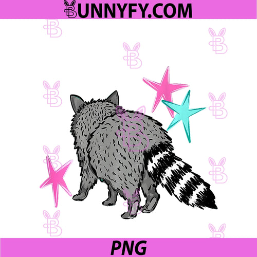 2 Side See Ya Soon Racoon PNG, Funny Raccoon Star Saying Quote PNG
