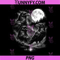 3 Black Bird Crow Howling Moon PNG, Vintage Funny 80s-90s Graphic PNG