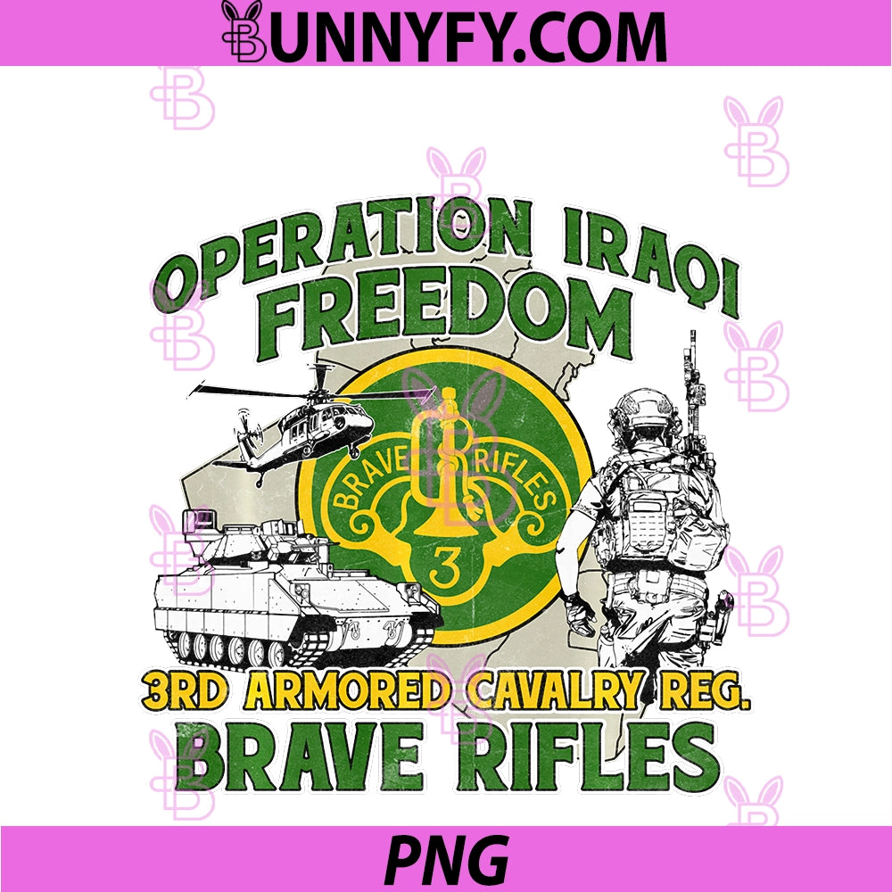 3rd Armored Cavalry Regiment Operation Iraqi Freedom PNG, OIF Performance PNG