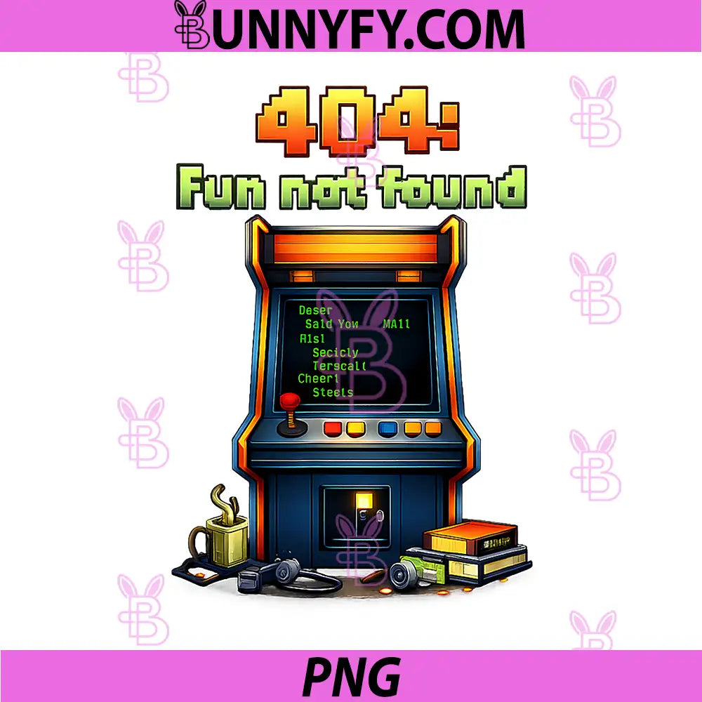404 Fun Not Found PNG, Programmer Adulting Humor Arcade Code PNG