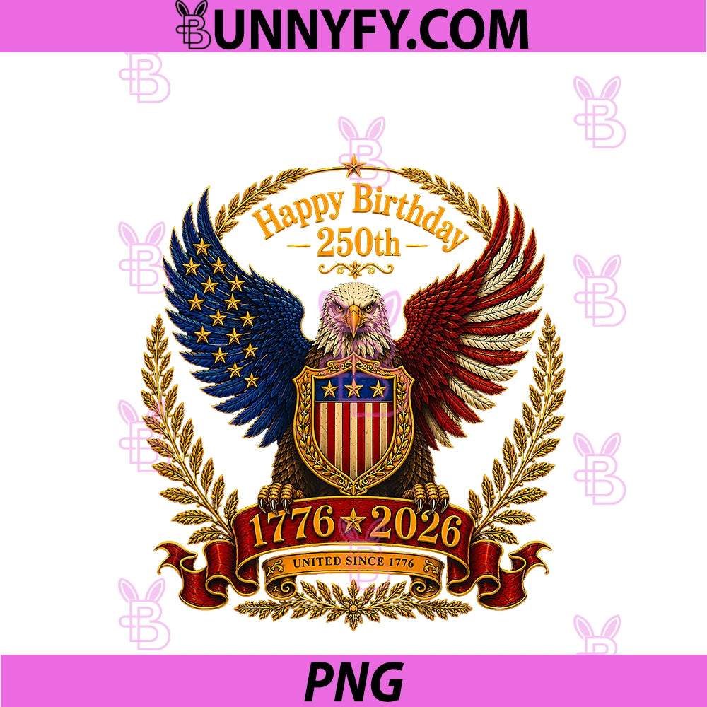 4th July 250th Independence Day 250 Years PNG, American 1776 2026 PNG