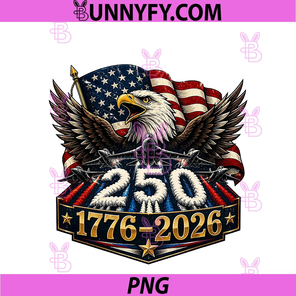 4th Of July America PNG, US Patriotic Eagle 250 Anniversary USA PNG