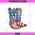 4th Of July Cowboy Boots PNG, Patriotic Western Cowgirl PNG