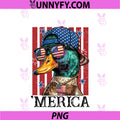 4th Of July PNG, Funny Patriotic Merica Duck USA Red White Blue PNG