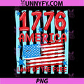 4th of July 250th Anniversary PNG, America 1776 Land of the Free PNG