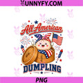 4th Of July All American Dumpling PNG, Lover Patriotic Foodie PNG