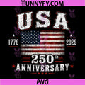 4th of July America Us Flag PNG, Patriotic 250th Anniversary USA PNG