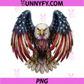 4th of July American Flag PNG, Bald Eagle USA Patriotic PNG