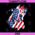 4th of July American Flag PNG, Patriotic Pitbull Terrier PNG