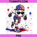 4th of July Baseball Drip PNG, Patriotic USA Flag PNG