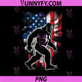 4th of July Bigfoot PNG, American USA Flag PNG 