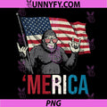 4th of July Bigfoot PNG, Rocker Merica American Performance PNG