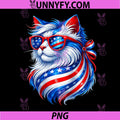 4th of July Cat Kitten PNG, American Flag USA Independence Day PNG