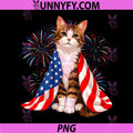 4th of July Cat Wearing PNG, American Flag USA Independence Day PNG