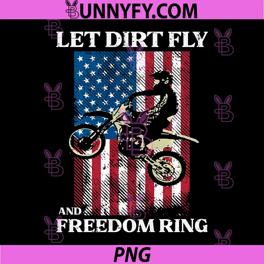 4th of July Dirt Bike Motocross PNG, America Biker Performance PNG