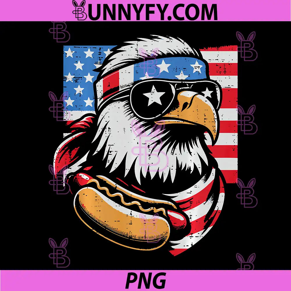 4th of July Eagle PNG, Hotdog US Flag Patriotic Performance PNG
