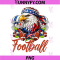 4th of July Football Lovers PNG, Eagle USA Flag Patriotic PNG