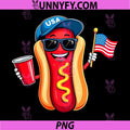 4th of July Hotdog Funny PNG, Patriotic American Flag Performance PNG