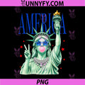 4th of July Statue of Liberty PNG, Blowing Bubble USA PNG