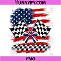 4th of July USA Patriotic PNG, Racing Flags Checkered Race Day PNG