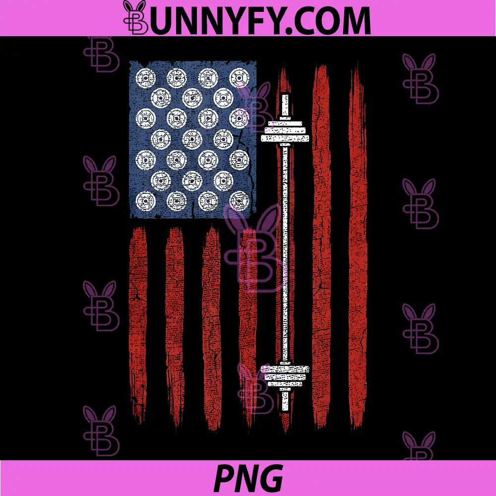 4th of July Workout America US PNG, Patriotic 250th USA Barbell PNG