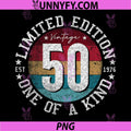 50 Year Old Vintage 1976 PNG, Limited Edition 50th Birthday PNG