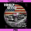 67 1967 GTO PNG, American Flag Silhouette Muscle Car PNG