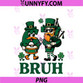 67 Bruh Shamrock Leprechaun PNG, Funny Six Seven St Patrick's Day PNG