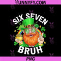 67 Bruh Six Seven PNG, Funny 6 7 Meme St Patricks Day Leprechaun PNG