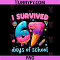 67 Days Of School I Survived PNG, Teachers Students 100th Days PNG