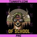 67 Days Of School PNG, Deer Hunting Boy Camo Boy Girl Teacher PNG