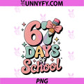 67 Days Of School Teacher Cute PNG, Preppy Cow Girls Gifts PNG