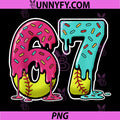 67 Ice Cream Drip PNG, Softball Gen Alpha Slang Six Seven Meme PNG