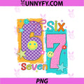 67 Leopard Checkered PNG, Funny Six Seven Meme 6-7 Girls PNG