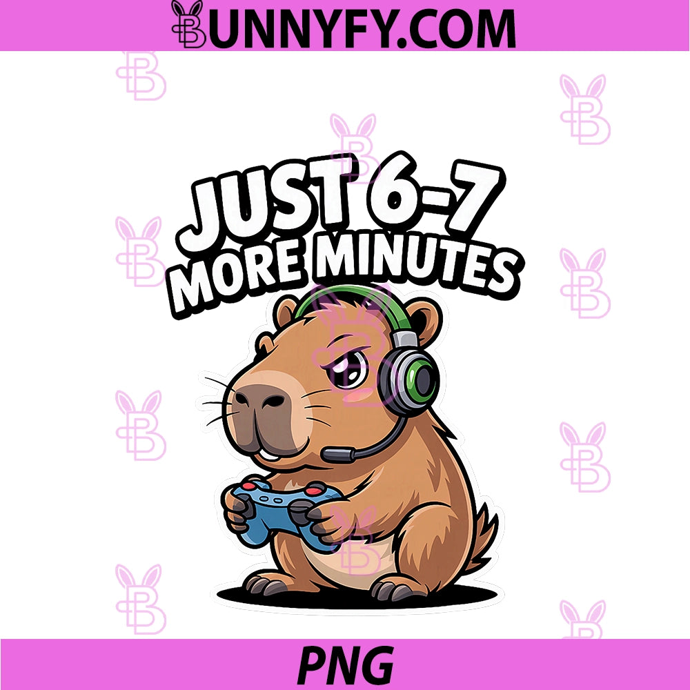 67 Meme PNG, Funny Gaming Capybara 6 7 Six Seven 6-7 Gamer PNG