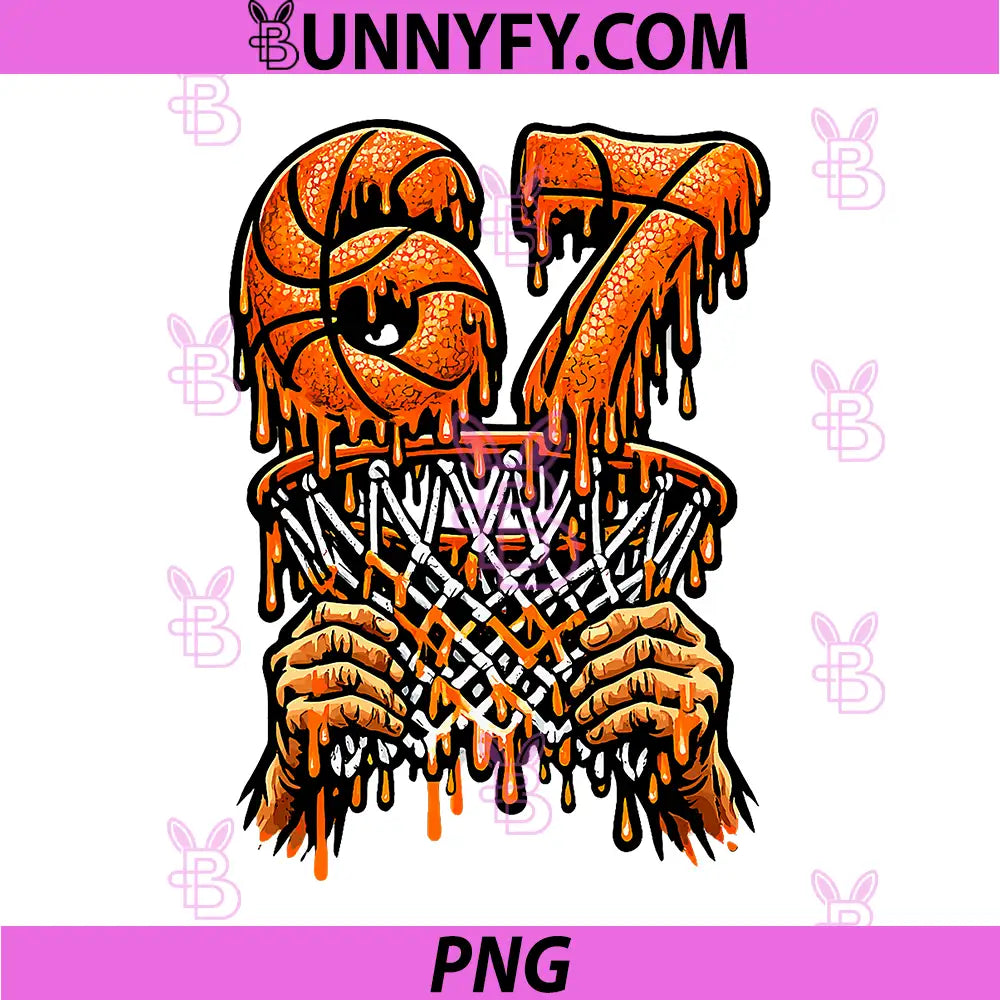 67 Meme Six Seven PNG, 6 7 Meme Funny Basketball Drip PNG