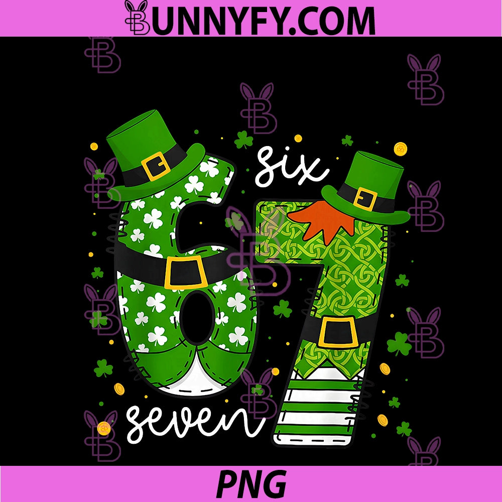 67 Meme Six Seven PNG, St Patricks Day PNG