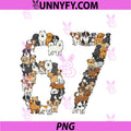67 Shirt With Dogs Meme Boys Girls PNG, Puppies 67 Dog Six Seven PNG