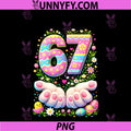 67 Six Seven Easter Day Bunny Eggs PNG, Funny 67 Drip PNG