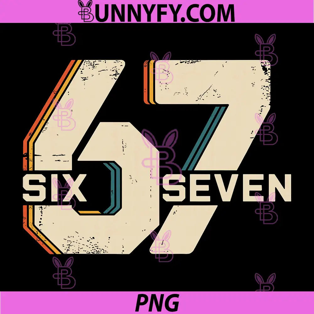 67 Six Seven PNG, Meme PNG