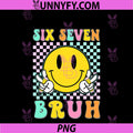 67th Day Of School PNG, Six Seven Bruh Teacher Boy Girls PNG