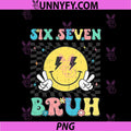 67th Day Of School PNG, Six Seven Bruh Teacher Boy Girls PNG
