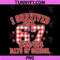 67th Day Of School Teacher Kids 67 Meme PNG, Teacher Student PNG