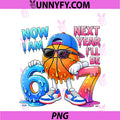 6th Birthday Boy PNG, Basketball Ice Cream Drip 67 Meme 6 Year PNG