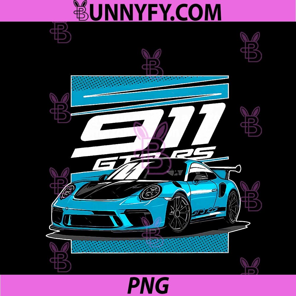911 GT3 RS Supercar Racing Sports Classic PNG, Vintage Old Car PNG