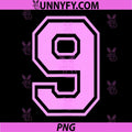 9 Number Nine PNG, Sports Varsity College Matching PNG