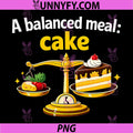 A Balanced Meal Cake PNG, Baking Foodie Graphic PNG