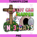 A Lot Can Happen in 3 Days PNG, Easter Religious PNG