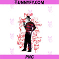 A Nightmare on Elm Street Freddy PNG, Sketched Text Horror Movie PNG