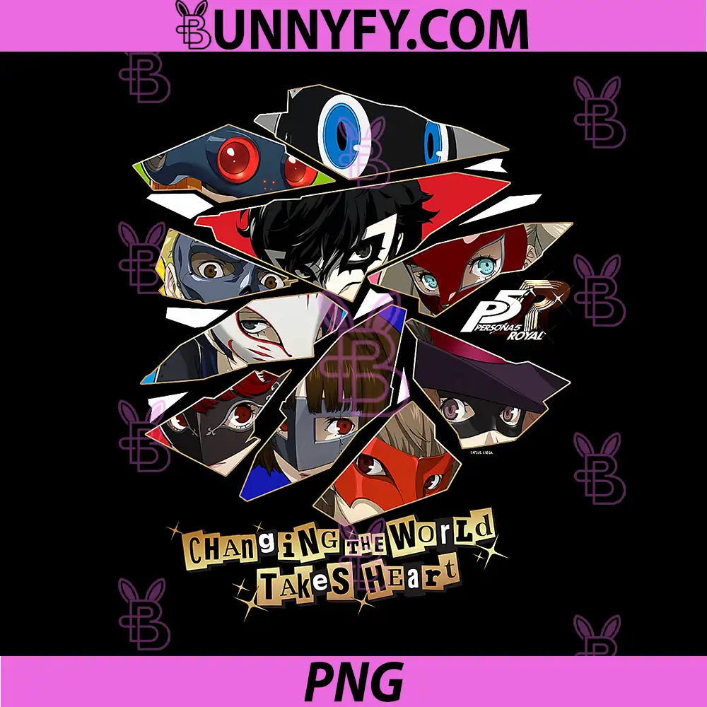 ATLUS Persona 5 Royal PNG, Changing the World Takes Heart PNG